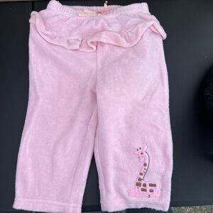 Pink Kids Pajamas with Giraffe Design